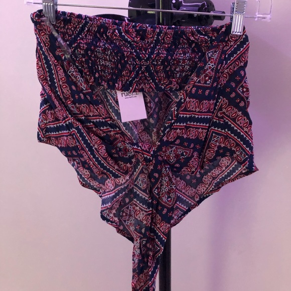 NWT Bandeau Scarf Bandana Top - Picture 2 of 2